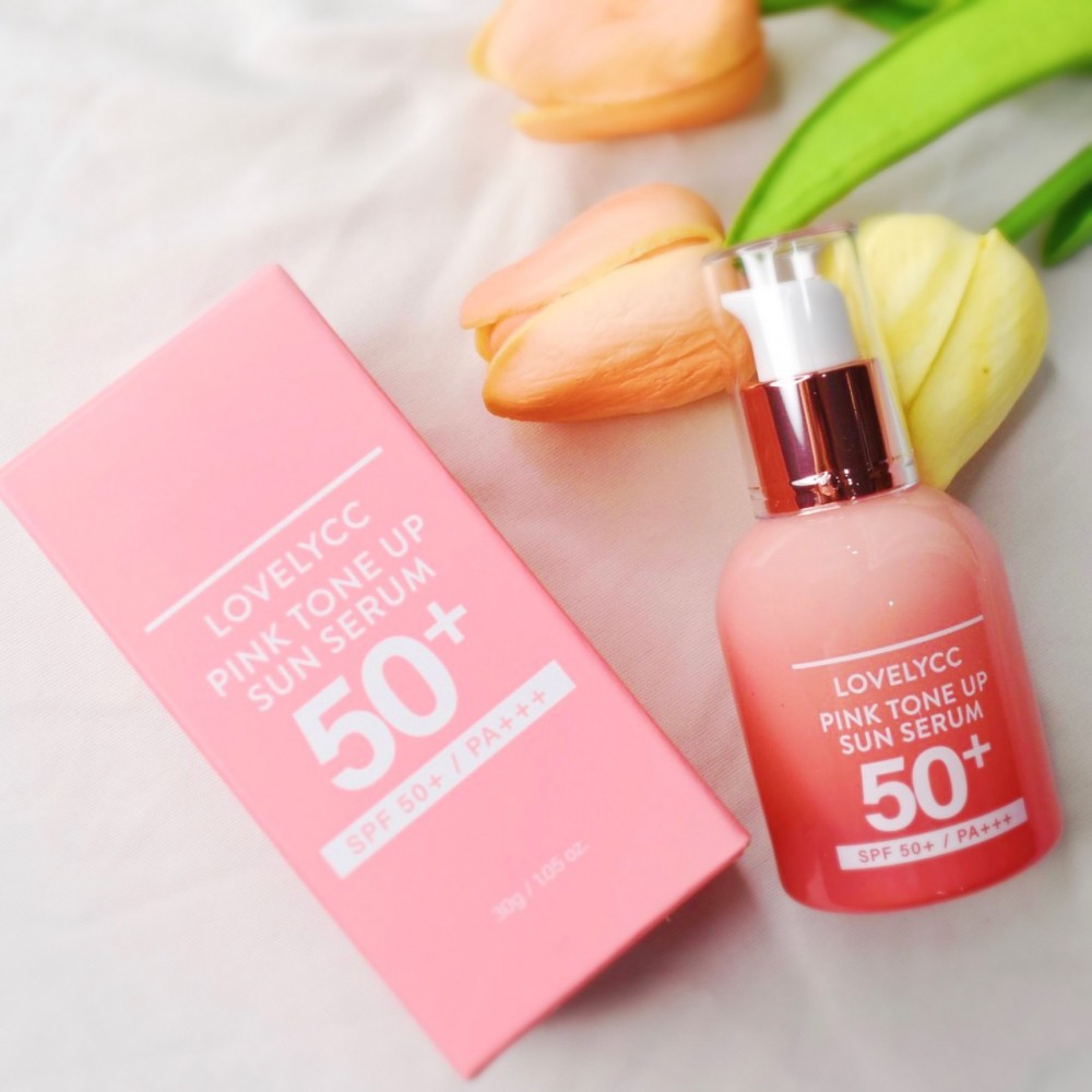 Serum Chống Nắng Trắng Da Lovelycc Pink Tone Up Ampoule SPF 50+